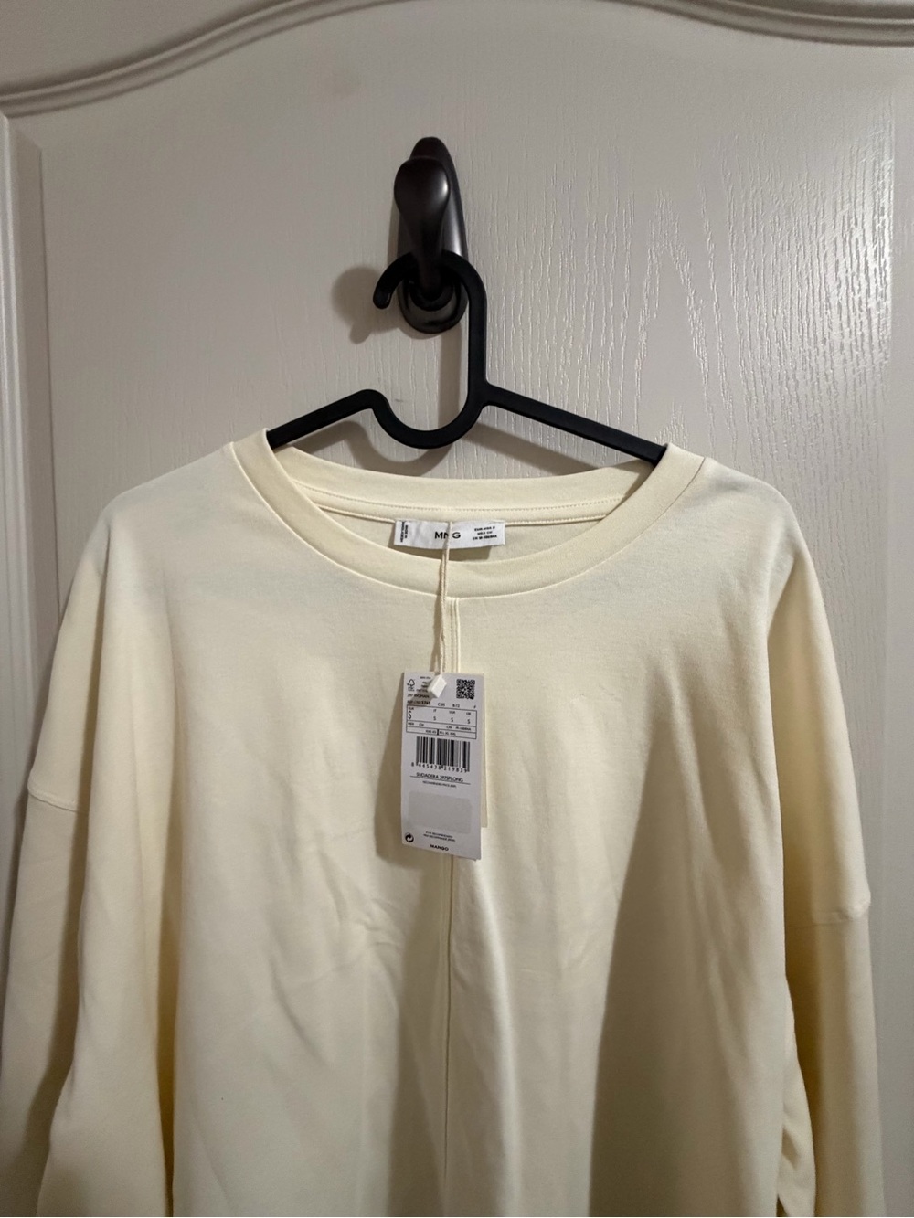 Mango Cream Crewneck Sweater